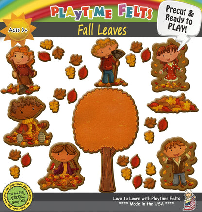 Fall Leaves Felt Board Play Counting and Patterns - Felt Board Stories for Preschool Classroom Playtime Felts