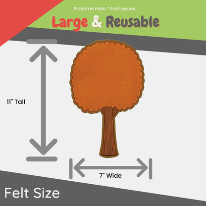 Fall Leaves Felt Board Play Counting and Patterns - Felt Board Stories for Preschool Classroom Playtime Felts