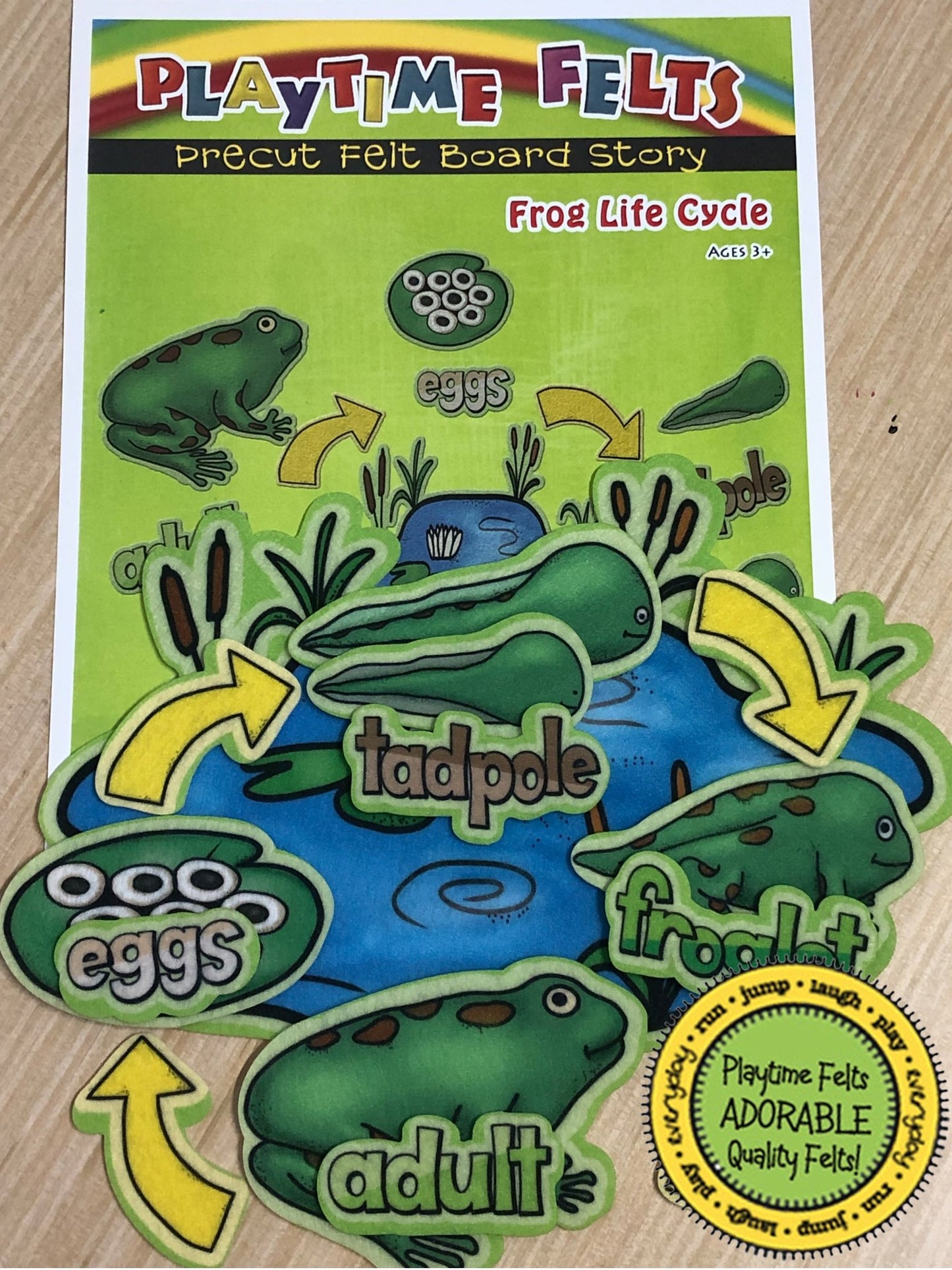 Frog Life Cycle | Felt Board Story Set for Preschool - Felt Board Stories for Preschool Classroom Playtime Felts