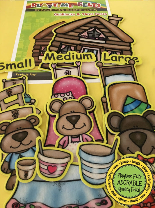 Goldilocks and the Three Bears Felt Board Story - Felt Board Stories for Preschool Classroom Playtime Felts