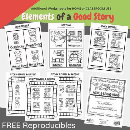 Goldilocks and the Three Bears Felt Board Story - Felt Board Stories for Preschool Classroom Playtime Felts