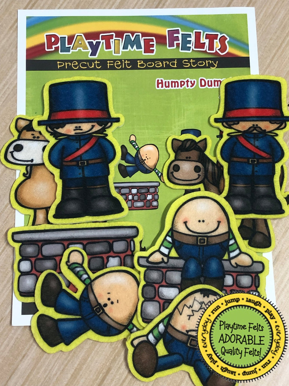 Humpty dumpty nursery rhyme felt board stories playtime felts