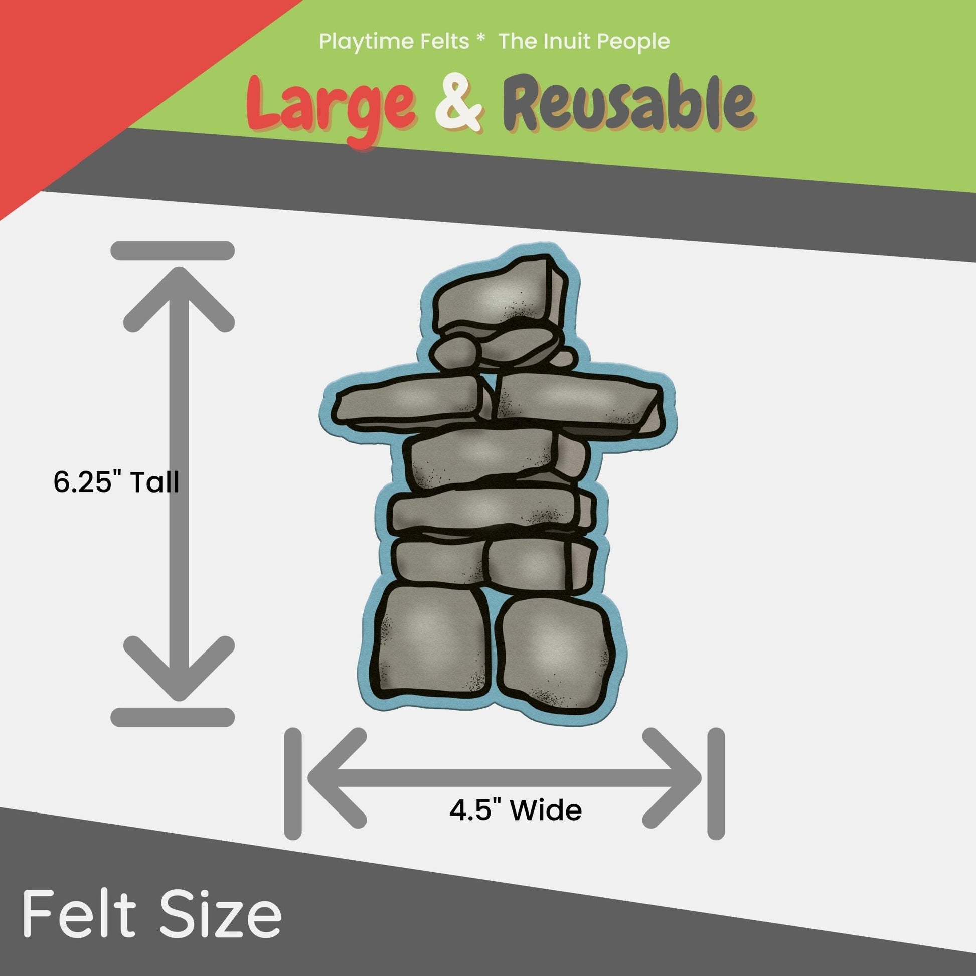 Inuit People | Felt Board Story Set for Preschool - Felt Board Stories for Preschool Classroom Playtime Felts