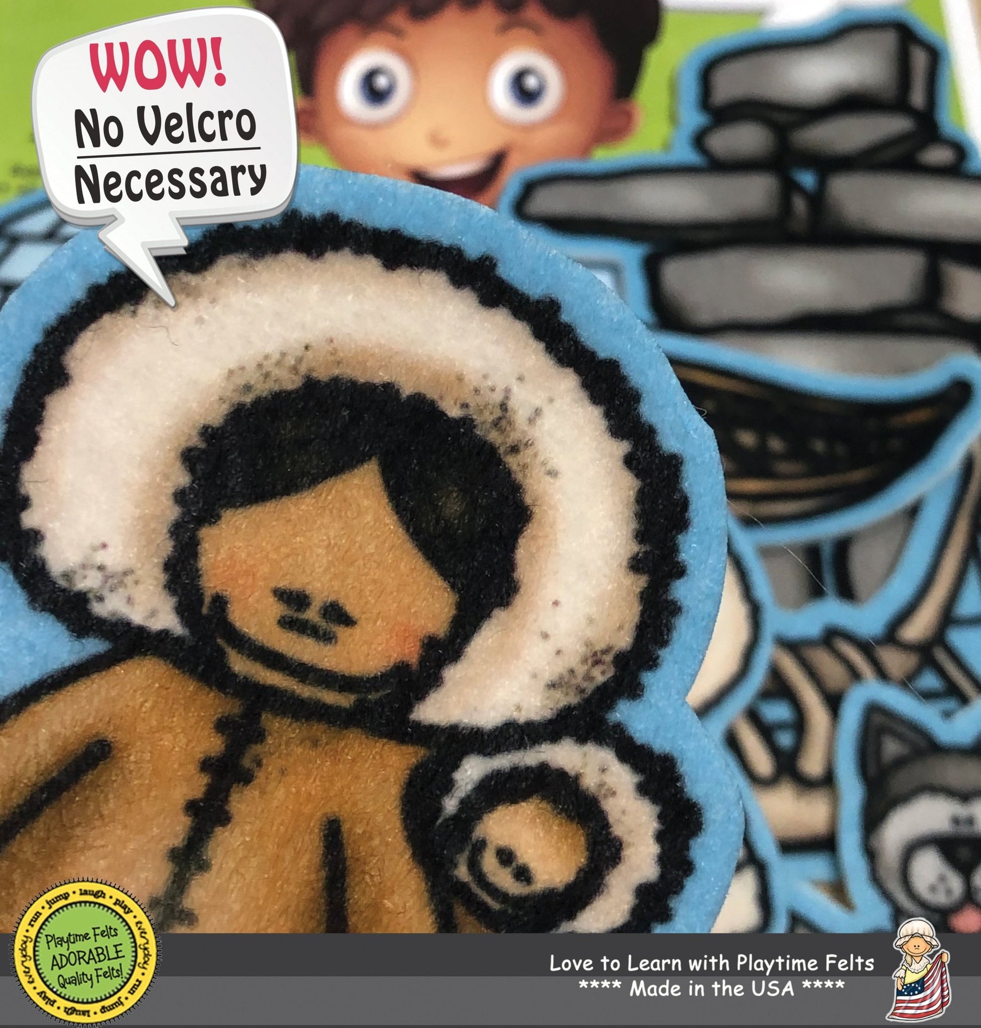Inuit People | Felt Board Story Set for Preschool - Felt Board Stories for Preschool Classroom Playtime Felts