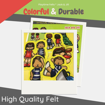 Jack and Jill | Nursery Rhyme Felt Board Stories - Felt Board Stories for Preschool Classroom Playtime Felts