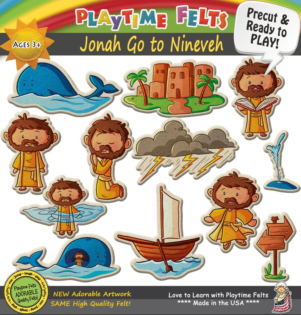 Jonah | Felt Board Bible Stories for Preschool - Felt Board Stories for Preschool Classroom Playtime Felts