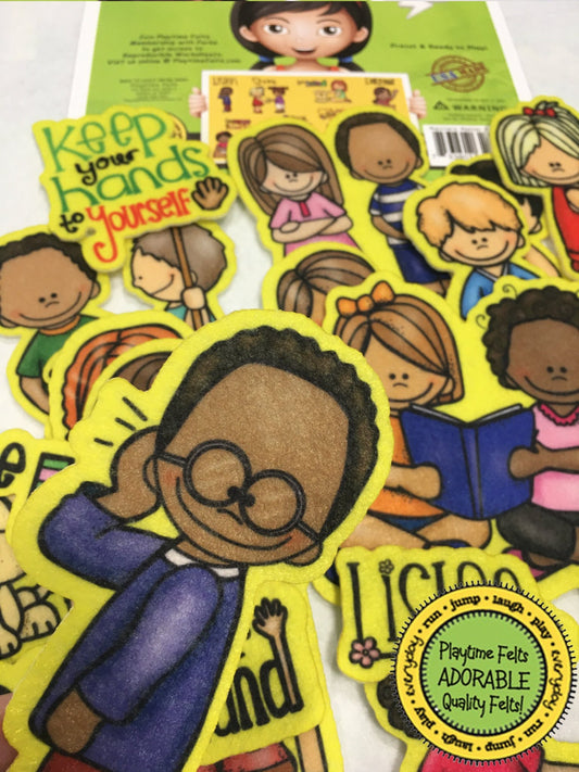 Manners Matter | Felt Board Story Set for Preschool - Felt Board Stories for Preschool Classroom Playtime Felts