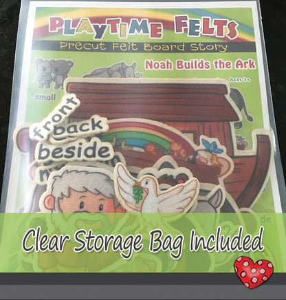 Noah Builds an Ark | Felt Board Bible Stories for Preschool - Felt Board Stories for Preschool Classroom Playtime Felts