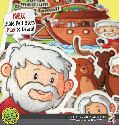 Noah Builds an Ark | Felt Board Bible Stories for Preschool - Felt Board Stories for Preschool Classroom Playtime Felts