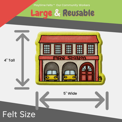 Our Community Helpers | Felt Board Story Set for Preschool - Felt Board Stories for Preschool Classroom Playtime Felts