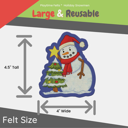 Snowman Felt Story for Pre K Felt Board Play - Felt Board Stories for Preschool Classroom Playtime Felts