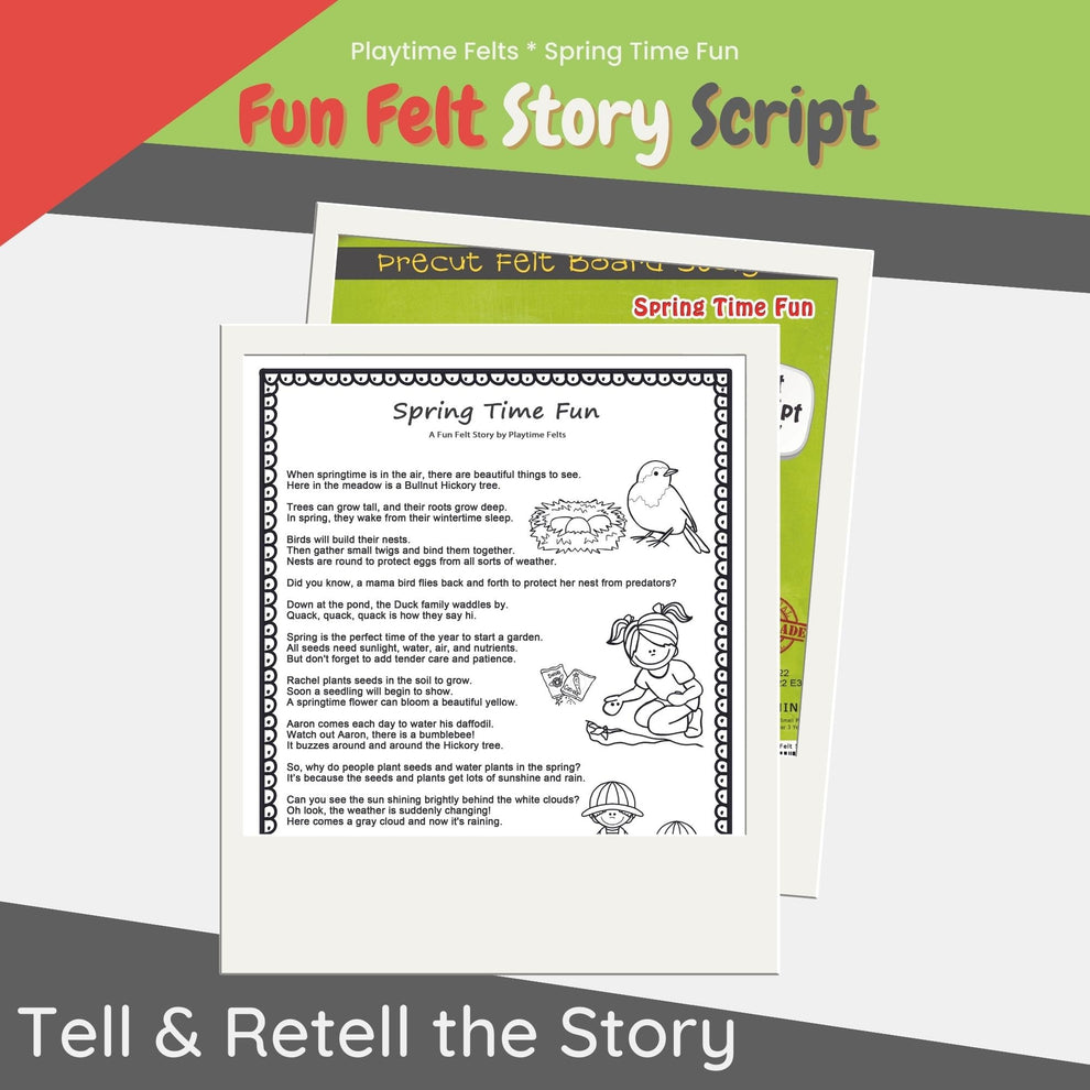 Spring Felt Board Stories for Preschoolers – Playtime Felts
