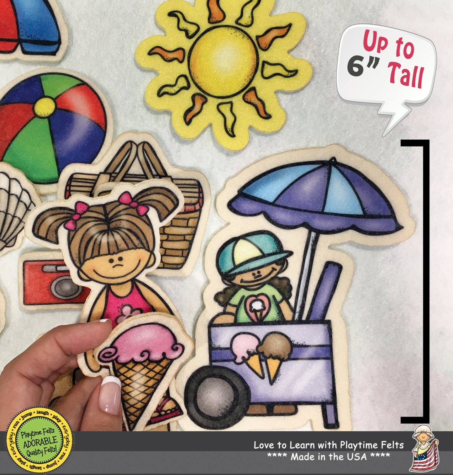 Summer Felt Board Stories for Preschoolers - Felt Board Stories for Preschool Classroom Playtime Felts