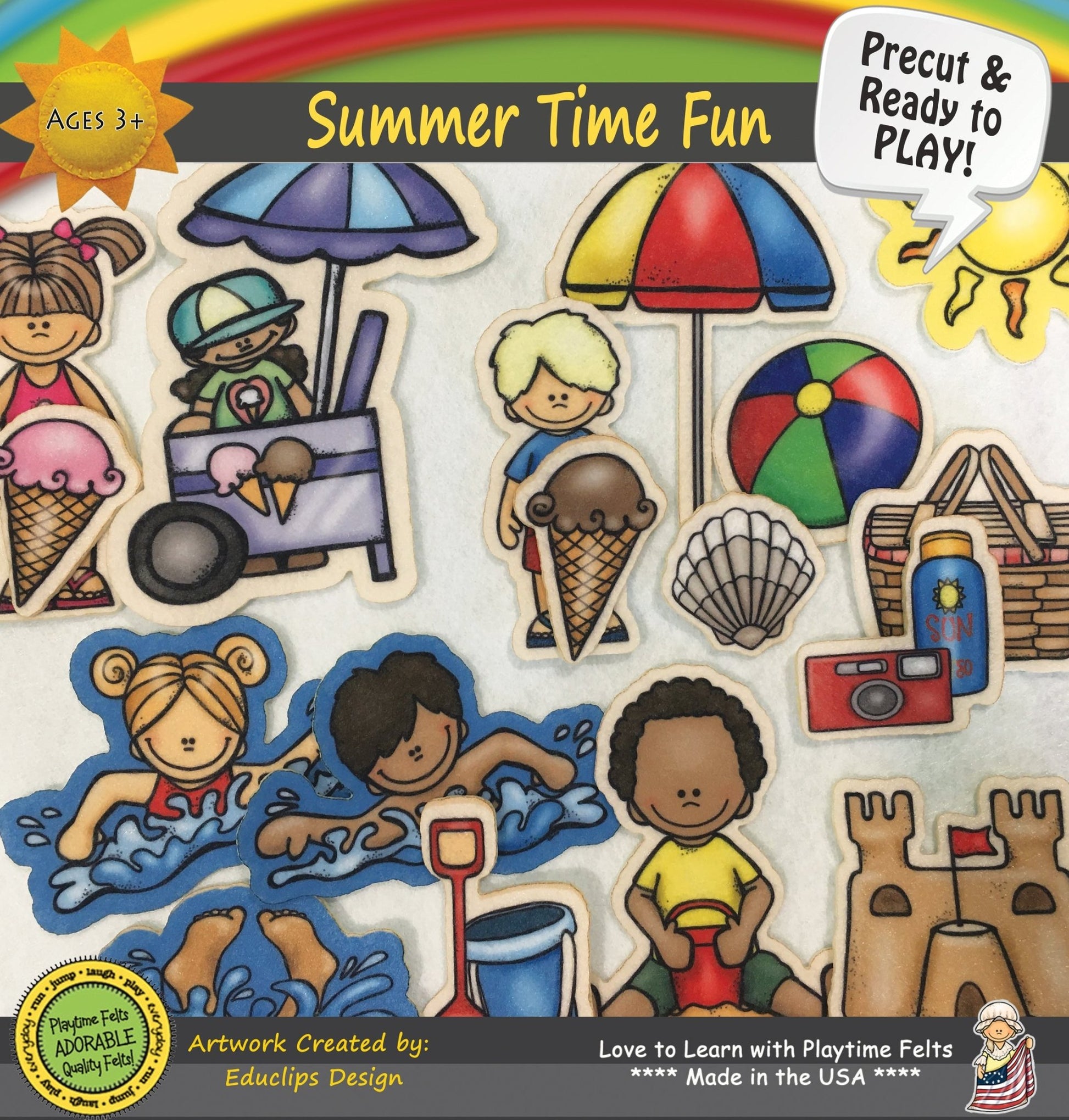 Summer Felt Board Stories for Preschoolers - Felt Board Stories for Preschool Classroom Playtime Felts