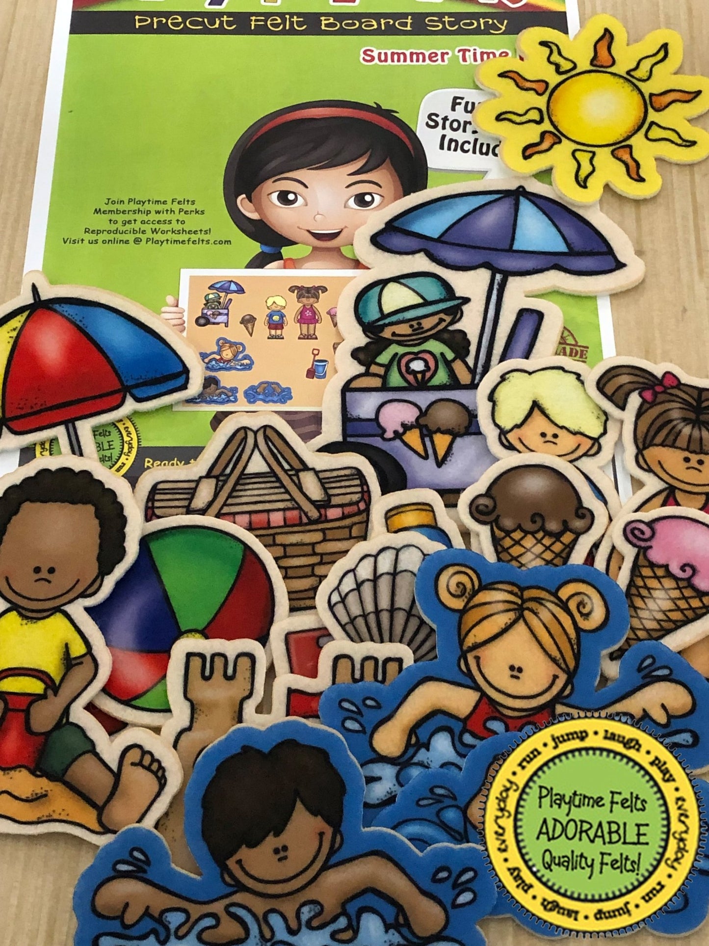 Summer Felt Board Stories for Preschoolers - Felt Board Stories for Preschool Classroom Playtime Felts